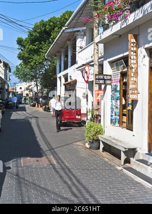 dh forts rue Sri Lankan GALLE FORT SRI LANKA rues scène gens Banque D'Images