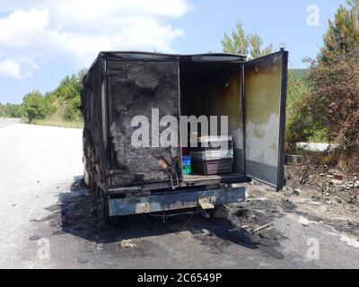 Fourgonnette grillée Banque D'Images