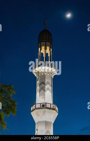 Le Centre islamique (officiellement nommé Masjid-al-Sultan Muhammad Thakurufaanu Al Auzam à Malé, Maldives Banque D'Images