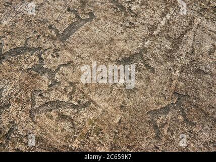 Pétroglyphes de la mer blanche à Zalavruga. Russie, Carélie, Zalavruga Banque D'Images