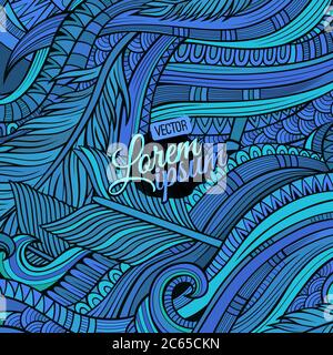 Décor ornemental de fond ethnique vecteur Illustration de Vecteur