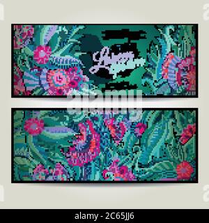 Fonds floraux décoratifs abstraits Illustration de Vecteur