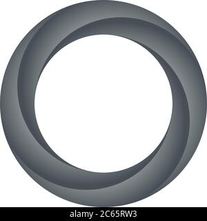 Motif bague noire. Icône orbite. Illustration vectorielle. Illustration de Vecteur