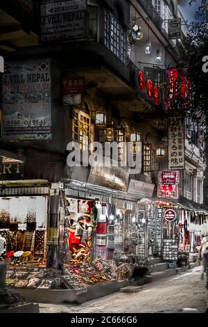 Boutique d'art et d'artisanat à Katmandou, Népal Banque D'Images