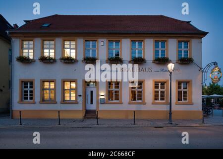 Schwetzinger brewhouse ' to Knight', Schlossplatz, Schwetzingen, Palatinat électoral, Bade-Wurtemberg, Allemagne Banque D'Images