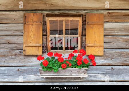 Alm Hut Kressenkaser sur le Bindalm à Klausbachtal, Ramsau, Alpes de Berchtesgaden, Berchtesgadener Land, haute-Bavière, Bavière, sud de l'Allemagne, Allemagne, Europe Banque D'Images