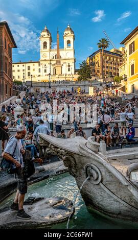 Les marches espagnoles, Piazza di Spagna, Rome Banque D'Images