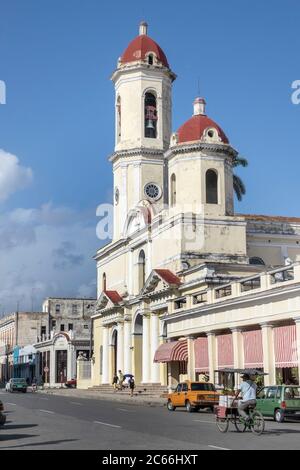 Cuba, Cienfuegos, Catedral de la Purisima Concepcion Banque D'Images