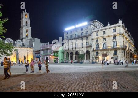 Cuba, la Havane, Plaza de San Francisco de Asis Square Banque D'Images