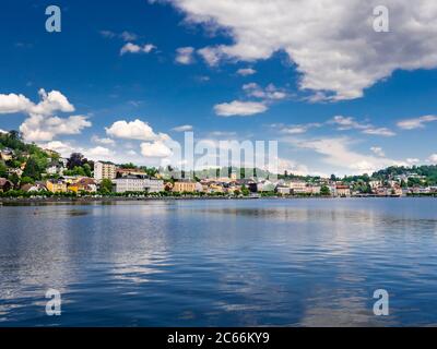 Gmunden Schlei, Salzkammergut, Haute Autriche, Autriche, Europe Banque D'Images