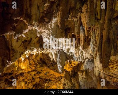 Jama Baredine cave, stalactite, Nova Vas, Porec, Istrie, Croatie, Europe Banque D'Images