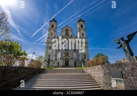 Basilique de l'abbaye bénédictine d'Ottobeuren, Unterallgäu, Allgäu, Swabia, Bavière, Allemagne, Europe Banque D'Images