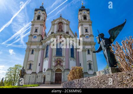 Basilique de l'abbaye bénédictine d'Ottobeuren, Unterallgäu, Allgäu, Swabia, Bavière, Allemagne, Europe Banque D'Images