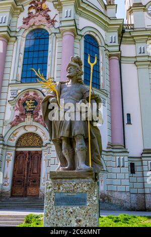 Basilique de l'abbaye bénédictine d'Ottobeuren, Unterallgäu, Allgäu, Swabia, Bavière, Allemagne, Europe Banque D'Images