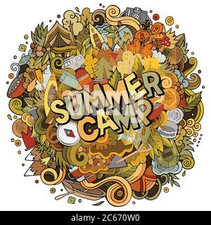 Dessin animé dessin à la main Illustration de Vecteur