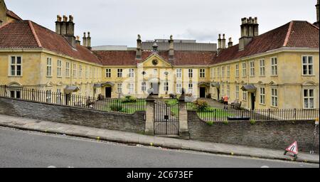 Colston's Almshouse sur St Michael's Hill à Bristol, Royaume-Uni. Construit en 1691 Banque D'Images