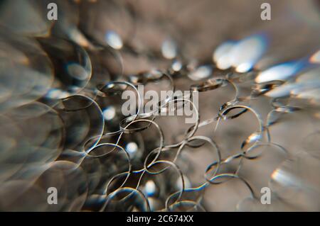 Texture de l'aluminium. Gros plan sur photo Banque D'Images