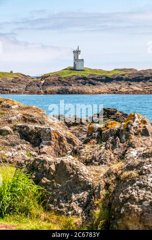 Phare Elie Ness à Elie dans le Neuk est de Fife, en Écosse. Banque D'Images