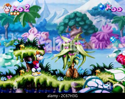 Jeu Vidéo RAYMAN RUSH - PlayStation 1 (PS1) - Version Française - État Correct