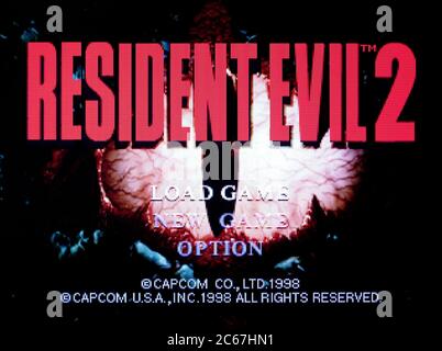 Resident Evil 2 - Sony PlayStation 1 PS1 PSX - usage éditorial uniquement Banque D'Images