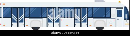 Objet isolé de conception plate vecteur de bus AirPort sur fond blanc. Illustration de Vecteur