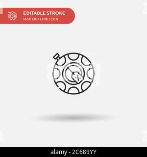 Icône de vecteur simple de la bague de natation. Modèle de conception de symbole d'illustration pour l'élément d'interface utilisateur Web mobile. Pictogramme moderne de couleur parfaite sur contour modifiable. Icônes de Swim Ring pour votre projet d'entreprise Illustration de Vecteur