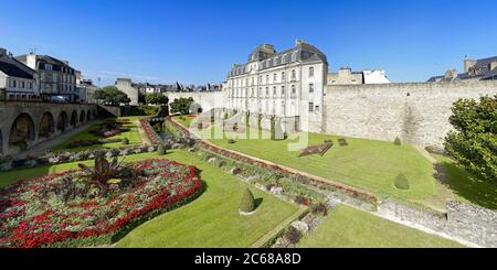 Jardins du Château de LHermine, Morbihan, vannes, Bretagne, France Banque D'Images