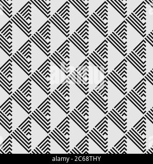 Motifs à rayures abstraits sans couture avec éléments de triangles Illustration de Vecteur