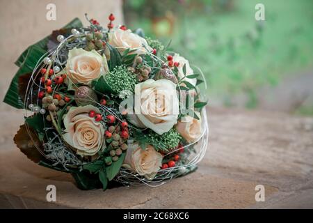 bouquet de mariée Banque D'Images