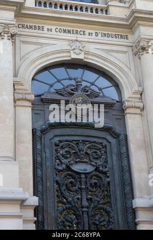 Paris, seine / FRANCE - 08 octobre 2018 : la Chambre de Commerce et d'Industrie de Päris signifie en chambre de Commerce et d'Industrie française Banque D'Images