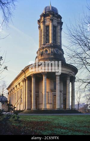 Église réformée unie de Saltaire, Yorkshire de l'Ouest, Angleterre, Royaume-Uni Banque D'Images