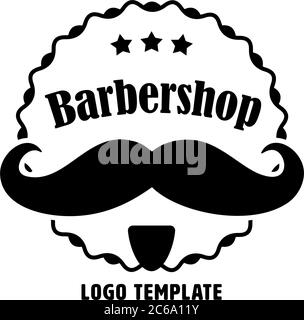 Modèle de logo de la société pour Barbershop Illustration de Vecteur