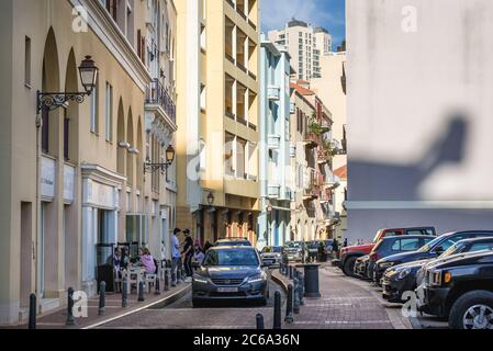 Rue dans le village de Saifi quartier résidentiel haut de gamme situé à Beyrouth, Liban Banque D'Images