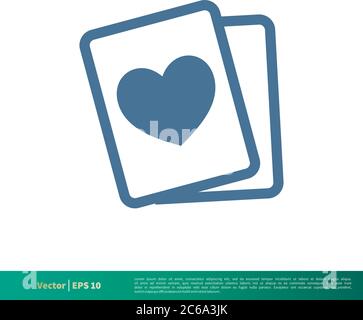 Invitation à un mariage icône Vector logo Template Illustration Design. EPS vectoriel modifiable 10. Illustration de Vecteur
