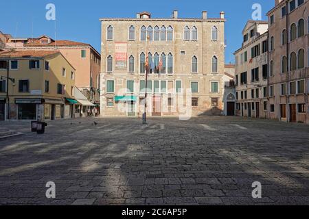 Veneig, Krise der Tourismusindustrie wegen der CoVid-19 Maßnahmen // Venise, crise touristique due aux mesures CoVid-19 Banque D'Images