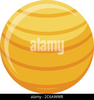 Icône ballon de fitness, style isométrique Illustration de Vecteur