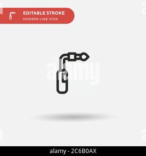 Construction et Outils icône de vecteur simple. Modèle de conception de symbole d'illustration pour l'élément d'interface utilisateur Web mobile. Pictogramme moderne de couleur parfaite sur les s modifiables Illustration de Vecteur