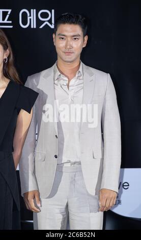 Séoul, Corée du Sud. 8 juillet 2020. L'acteur et chanteur sud-coréen Choi si-won (nom de la scène: Siwon) membre du groupe de garçons sud-coréens Super Junior participe à la conférence de presse pour le film 'F8' au cinéma CGV à Séoul, en Corée du Sud, le 8 juillet 2020. Le film sera ouvert le 10 juillet via la plate-forme OTT Wavve. (Photo de Lee Young-ho/Sipa USA) crédit: SIPA USA/Alay Live News Banque D'Images