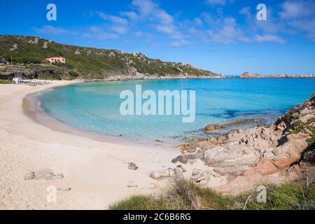 Plage de Rena Bianca, Santa Teresa Gallura, Sardaigne, Italie, Méditerranée, Europe Banque D'Images