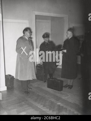 Le chef Adjutant Wilhelm Brückner Heinrich Hoffmann photographie 1934 photographe officiel d'Adolf Hitler, et un homme politique et éditeur nazi, qui était membre du cercle intime d'Hitler. Banque D'Images