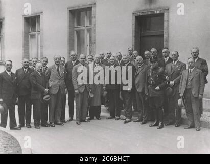 Portrait de groupe Heinrich Hoffmann photographies 1934 photographe officiel d'Adolf Hitler, et un politicien et éditeur nazi, qui était membre du cercle intime d'Hitler. Banque D'Images