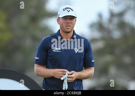 Talor Gooch en compétition lors de la finale de l'invitation d'Arnold Palmer en 2020 au Bay Hill Club à Orlando, en Floride, le 8 mars 2020. Crédit photo: Mar Banque D'Images