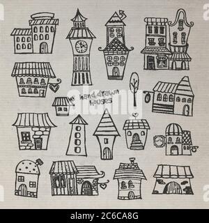 maisons de contes de fées Illustration de Vecteur