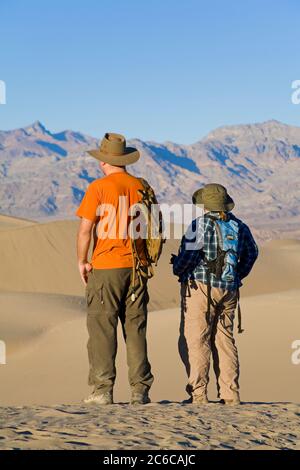 Télévision Mesquite Sand Dunes, Death Valley National Park, California, USA, Amérique du Nord Banque D'Images