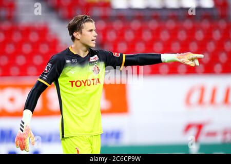 Toyota, Aichi, Japon. 8 juillet 2020. Langerak (Grampus) football : 2020 match de la J1 League entre Nagoya Grampus 2-2 Gamba Osaka au stade Toyota à Toyota, Aichi, Japon . Crédit: Naoki Nishimura/AFLO SPORT/Alay Live News Banque D'Images