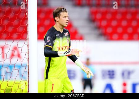 Toyota, Aichi, Japon. 8 juillet 2020. Langerak (Grampus) football : 2020 match de la J1 League entre Nagoya Grampus 2-2 Gamba Osaka au stade Toyota à Toyota, Aichi, Japon . Crédit: Naoki Nishimura/AFLO SPORT/Alay Live News Banque D'Images