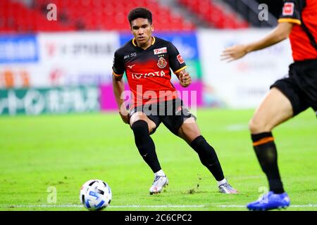 Toyota, Aichi, Japon. 8 juillet 2020. Mateus (Grampus) football : 2020 match de la J1 League entre Nagoya Grampus 2-2 Gamba Osaka au stade Toyota à Toyota, Aichi, Japon . Crédit: Naoki Nishimura/AFLO SPORT/Alay Live News Banque D'Images
