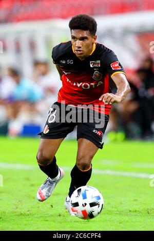 Toyota, Aichi, Japon. 8 juillet 2020. Mateus (Grampus) football : 2020 match de la J1 League entre Nagoya Grampus 2-2 Gamba Osaka au stade Toyota à Toyota, Aichi, Japon . Crédit: Naoki Nishimura/AFLO SPORT/Alay Live News Banque D'Images