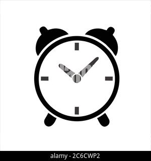 icône de logo horloge isolée. Objet de la montre, symbole du Time Office. Icône horloge plate. Logo Time. Logo de la montre. Logo horloge. Heure du monde. Icône horloge. Illustration de Vecteur