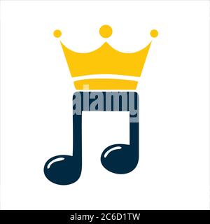 Icône musique. Icône de notes musicales isolée sur fond blanc de la collection musicale. Notes de musique icône notes de musique tendance et moderne symbole pour logo. Illustration de Vecteur